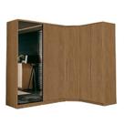 Guarda Roupa Modulado de Canto 5 Portas com Espelho 3 Peças Decor