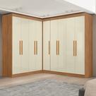 Guarda-roupa Modulado de Canto 9 Portas e 4 Gavetas Paris