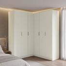 Guarda-Roupa Modulado de Canto Linear 4 Peças 6 Portas Orion CabeCasa MadeiraOriginals Guarda-Roupa Modulado de Canto Linear 4 Peças 6 Portas Orion CabeCasa MadeiraOriginals