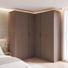 Guarda-Roupa Modulado de Canto Linear 4 Peças 6 Portas Orion CabeCasa MadeiraOriginals Guarda-Roupa Modulado de Canto Linear 4 Peças 6 Portas Orion CabeCasa MadeiraOriginals
