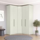 Guarda-roupa Modulado de Canto Oblíquo 5 Portas com Cabideiro Seletto Guarda-roupa Modulado de Canto Oblíquo 5 Portas com Cabideiro Seletto