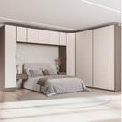 Guarda-Roupa Modulado de Canto Obliquo 8 Peças 9 Portas Orion CabeCasa MadeiraOriginals