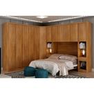 Guarda-Roupa Modulado de Casal Safira 002 em MDF com 12 Portas e 8 Gavetas Clic Móveis