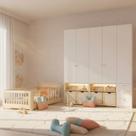 Guarda-roupa Modulado e Cama Solteiro Montessoriano Infantil Wave Casatema Madeiraoriginals