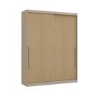 Guarda Roupa Modulado Elegance 2 Portas de Correr-Carvalho/Cinza