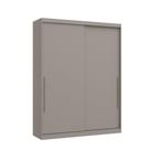 Guarda Roupa Modulado Elegance 2 Portas de Correr-Cinza