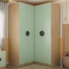 Guarda Roupa Modulado Infantil de Canto 4 Portas 2 Gavetas Joy Kids CabeCasa MadeiraOriginals