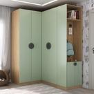 Guarda Roupa Modulado Infantil de Canto 6 Portas 2 Gavetas Joy Kids CabeCasa MadeiraOriginals