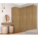 Guarda Roupa Modulado Porta De Correr Anne Boreal - Móveis Arapongas