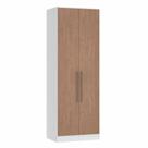 Guarda Roupa Modulado Requinte com 2 Portas - Branco Line/Macadâmia