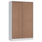 Guarda Roupa Modulado Requinte com 2 Portas de Correr - Branco Line/Macadâmia