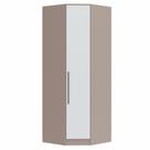 Guarda Roupa Modulado Requinte de Canto com 1 Porta - Duna Line/Branco Line