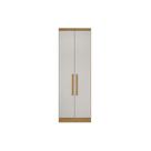 Guarda Roupa Modulado Rizon c/ 2 Portas e 3 Gavetas cor Freijó/FendiOff - Novo Horizonte