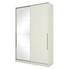 Guarda Roupa Modulado Seletto 2 Portas Deslizantes Areia com Espelho - Móveis Henn