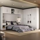 Guarda-Roupa Modulado Soberano 11 Portas 5 Gavetas com Espelho Branco - Panorama Móveis