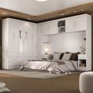 Guarda-Roupa Modulado Soberano 11 Portas 8 Gavetas com Espelho Branco - Panorama Móveis