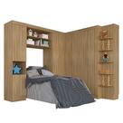 Guarda Roupa Modulado Solteiro Andrea Boreal - Móveis Arapongas