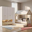 Guarda-roupa Modulado Wave e Bicama Casinha New Garden Casatema Madeiraoriginals