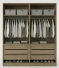 Guarda-Roupa Modular 4 Portas 6 Gavetas 1011 Ilan Castanho