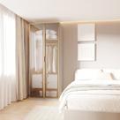 Guarda-Roupa Modular 80cm com Portas Reflecta e Gaveteiro Jade CabeCasa MadeiraOriginals