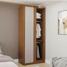 Guarda-roupa Modular Canto Linear Arani CabeCasa MadeiraOriginals Cinamomo/Off White Guarda-roupa Modular Canto Linear Arani CabeCasa MadeiraOriginals Cinamomo/Off White