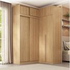 Guarda-roupa Modular de Canto 4 Peças 8 Portas com 4 Portas de Correr Jade CabeCasa MadeiraOriginals