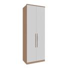 Guarda Roupa Modulo 245cm 2 Portas e Prateleiras Setiba Plus Carvalho/Off White