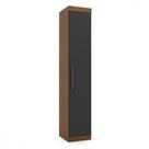 Guarda Roupa Módulo de 1 Porta Genova Ipe Wood com Grafite Batrol