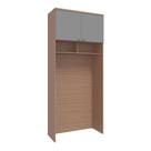 Guarda Roupa Modulo Ponte 2 Portas Setiba Plus Carvalho/Fendi Guarda Roupa Modulo Ponte 2 Portas Setiba Plus Carvalho/Fendi