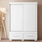 Guarda Roupa Mongi 2 Portas 2 Gavetas Branco Caemmun Guarda Roupa Mongi 2 Portas 2 Gavetas Branco Caemmun