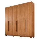Guarda Roupa Moscou 6 Portas de Bater 4 Gavetas Cinamomo MDP Benetil Móveis Guarda Roupa Moscou 6 Portas de Bater 4 Gavetas Cinamomo MDP Benetil Móveis