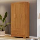 Guarda-roupa Multiuso com 3 Portas e 2 Gavetas Ébano