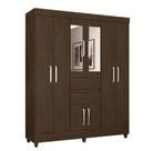 Guarda roupa munique 8 portas com espelho