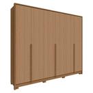 Guarda Roupa New Guarapari com 6 Portas e 6 Gavetas Móveis Rimo Jequitibá/Carvalho