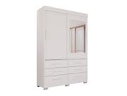 Guarda Roupa New Star 2 Portas 6 Gavetas com Espelho Salleto