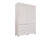 Guarda Roupa New Star 2 Portas 6 Gavetas sem Espelho Salleto