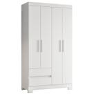 Guarda Roupa Olimpia 4 Portas e 2 Gavetas Quarto 103 cm