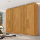 Guarda-Roupa Oxford 6 Portas 6 Gavetas com Ripado 100% Mdf Peroba - Mademarques