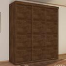 Guarda Roupa Paladino Casal Três Portas Deslizantes Malbec