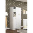 Guarda-roupa para Quarto de Bebê 3 Portas 3 Gavetas