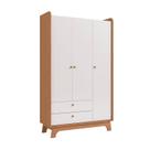 Guarda-roupa para Quarto Infantil Bebê 3 Portas e 2 Gavetas Encanto Guarda-roupa para Quarto Infantil Bebê 3 Portas e 2 Gavetas Encanto