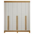 Guarda Roupa Pica Pau 6 Portas Cinamomo Off White Valdemóveis Guarda Roupa Pica Pau 6 Portas Cinamomo Off White Valdemóveis