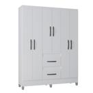 Guarda Roupa Poquema Capri 6 Portas e 2 Gavetas