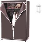 Guarda roupa prateleira multifuncional dobravel marrom