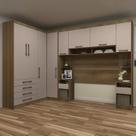 Guarda Roupa Queen Modulado Cp01 Delphi Avelã/Cinnamon L01 - Mpozenato