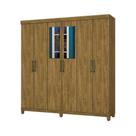 Guarda Roupa R22 6 Portas 2 Gavetas Espelho Carioca Móveis Cinamomo