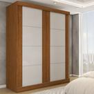 Guarda-Roupa Real 2 Portas 2 Gavetas 100% Mdf Flex Cinamomo/Off White - Panorama Móveis