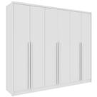 Guarda Roupa Realeza Casal 6 Portas 6 Gavetas Tcil Cor Neve