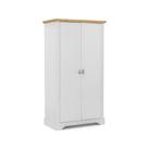 Guarda-Roupa Retrô Édez Moscow, 2 Portas, Madeira Maciça, Off White