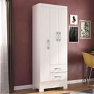 Guarda Roupa Rio Grande 3 Portas 2 Gavetas Branco - Rodial